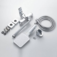 Смеситель для ванны и душа Shevanik S9902, с душевым гарнитуром, цвет хром