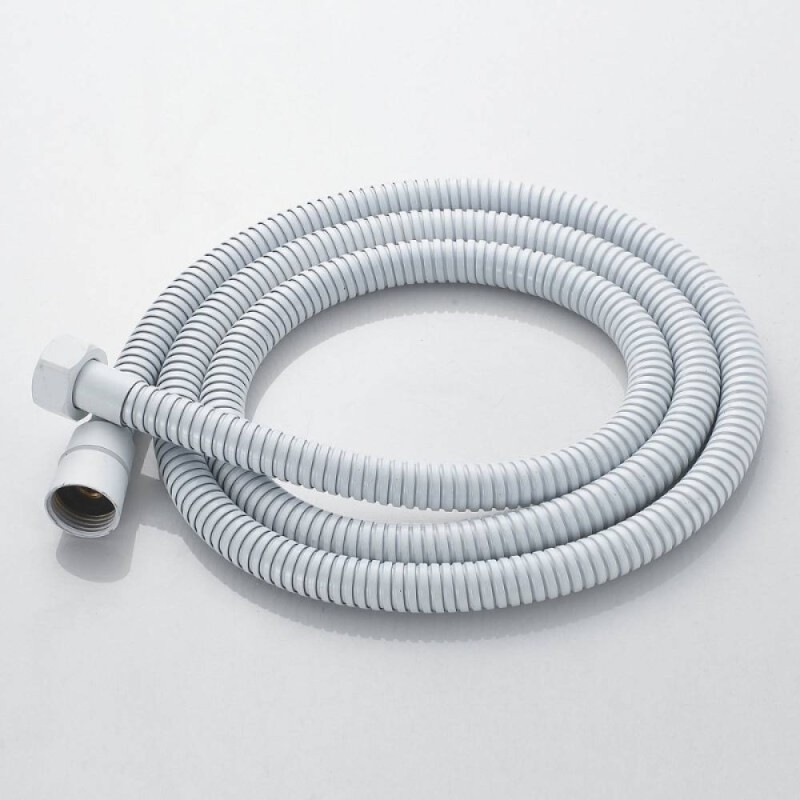 Смеситель для ванны и душа Shevanik S9902C, с душевым гарнитуром, цвет белый матовый