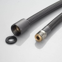 Смеситель для ванны и душа Shevanik S9912T, на борт ванны, вороненая сталь, gunmetal