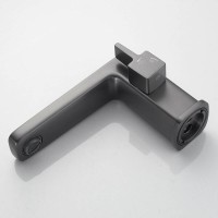 Смеситель для ванны и душа Shevanik S9912T, на борт ванны, вороненая сталь, gunmetal