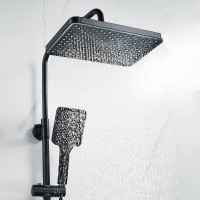 Душевая система Shevanik S9936H, цвет черный матовый