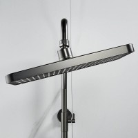 Душевая система Shevanik S9936T, вороненая сталь, gunmetal