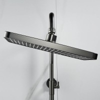Душевая система Shevanik S9936T, вороненая сталь, gunmetal