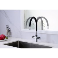 Смеситель Paulmark Salix Sa213419-CR для кухонной мойки, под фильтр, с гибким изливом, хром