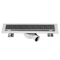 Дренажный канал Vincea Optima SAY.601.80.B.M.S.BLOK, 80 см, черный матовый