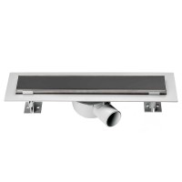 Дренажный канал Vincea Optima SAY.601.80.B.M.S.DUZ, 80 см, черный матовый