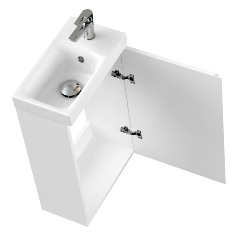Тумба под раковину Cersanit Moduo SB-SZ-MOD-MO40/Wh, 40 см, подвесная, белая