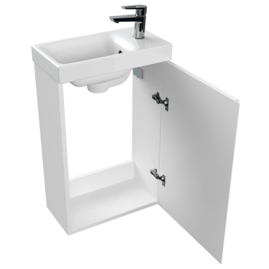 Тумба под раковину Cersanit Moduo SB-SZ-MOD-MO40/Wh, 40 см, подвесная, белая