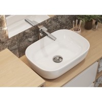 Тумба под раковину Cersanit Moduo SB-SZ-MOD60-BL/Wh, 60 см, подвесная, под столешницу, белая