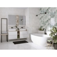 Тумба под раковину Cersanit Moduo SB-SZ-MOD80-BL/Wh, 80 см, подвесная, под столешницу, белая