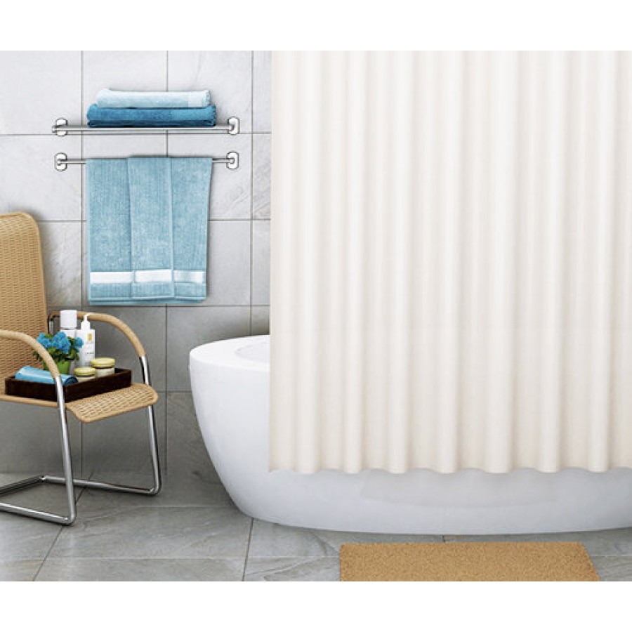 Штора для ванной WasserKraft Vils SC-10101, 180 x 200 см, навесная, цвет бежевый
