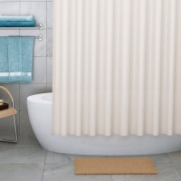 Штора для ванной WasserKraft Vils SC-10103, 240 х 200 см, навесная, бежевая