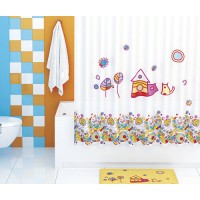 Штора для ванной WasserKraft Kammel SC-12101, 180 x 200 см, навесная, белый