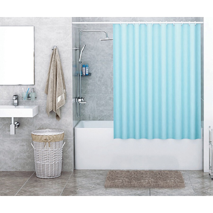Штора для ванной WasserKraft Oder SC-30201, 180 x 200 см, навесная, голубой