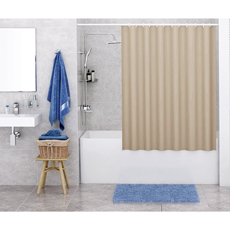 Штора для ванной WasserKraft Oder SC-30601, 180 x 200 см, навесная, цвет бежевый