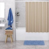 Штора для ванной WasserKraft Oder SC-30603, 240 х 200 см, навесная, бежевая