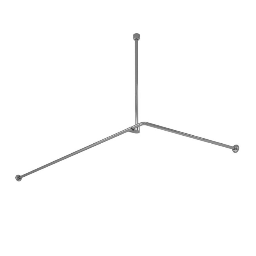 Карниз для ванны WasserKraft Dinkel SC-469018, 90 х 180 см, хром