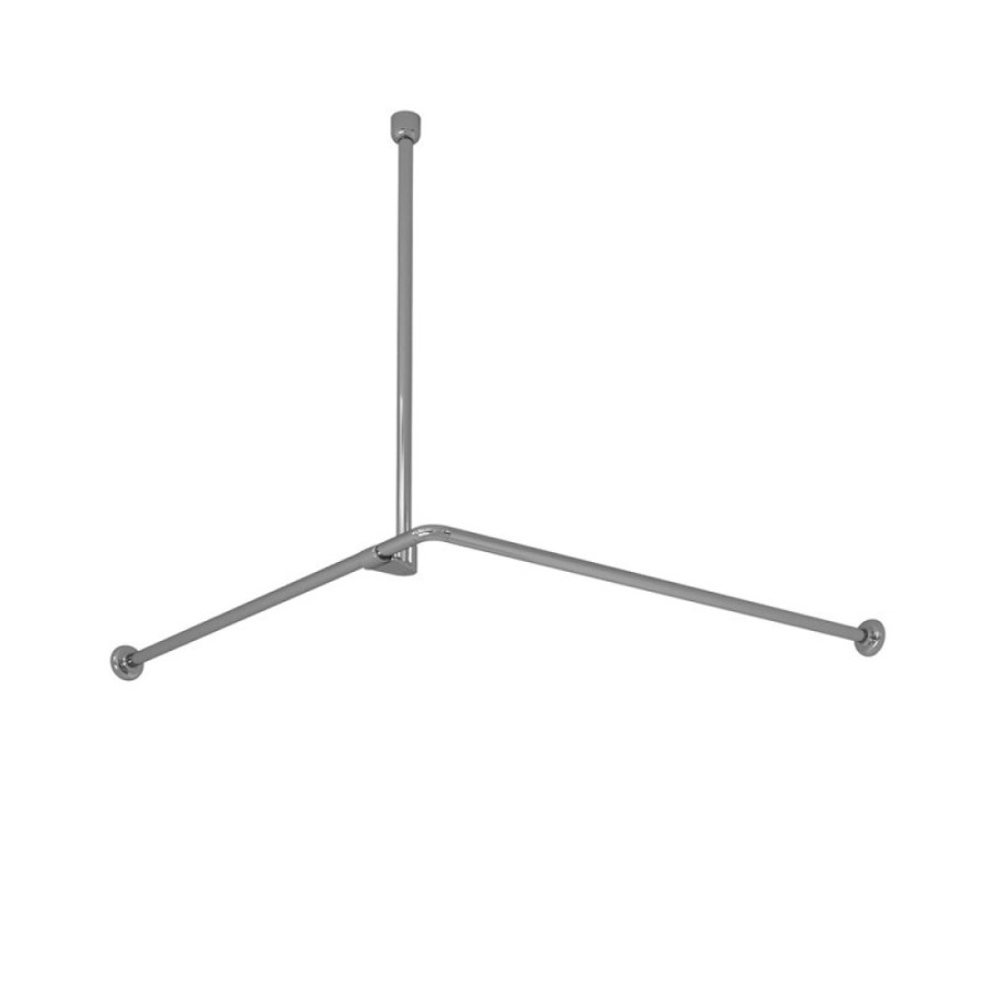 Карниз для ванны WasserKraft Dinkel SC-469090, 90 х 90 см, хром