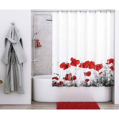 Штора для ванной WasserKraft Main, 180 x 200 см, навесная, SC-47101, разноцветный