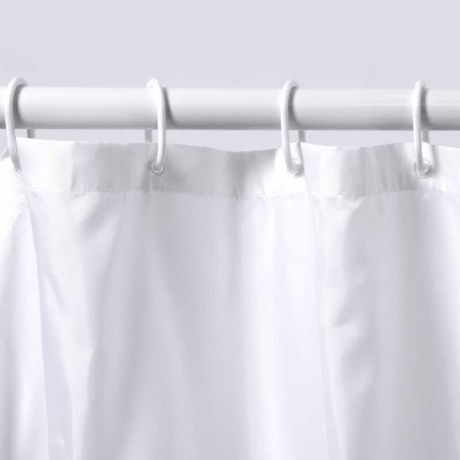 Штора для ванной WasserKraft Elbe SC-72101, 180 x 200 см, навесная, белый