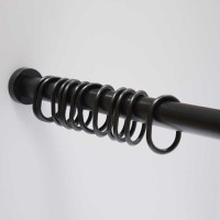 Карниз для ванны WasserKraft Elbe SC-721121, 110 - 200 см, черный