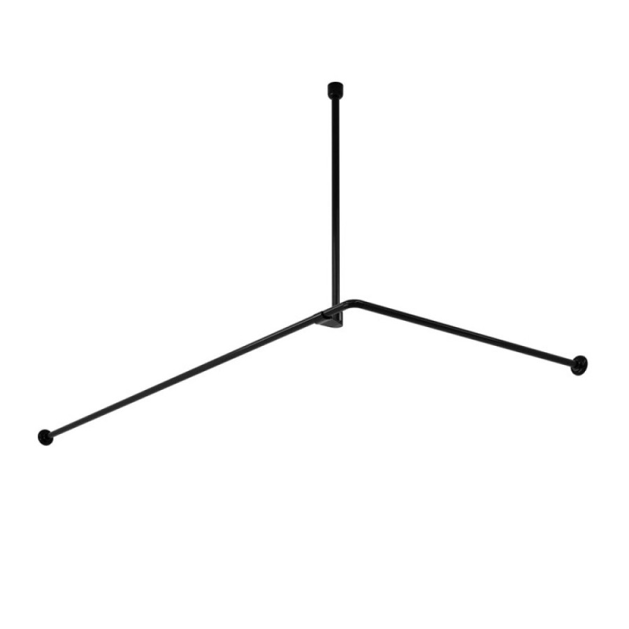 Карниз для ванны WasserKraft Elbe SC-729018, 90 х 180 см, черный