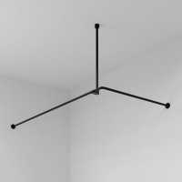 Карниз для ванны WasserKraft Elbe SC-729018, 90 х 180 см, черный
