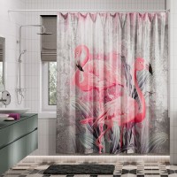 Штора для ванной WasserKraft Lossa SC-81104, 180 x 200 см, навесная, разноцветный
