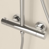 Душевая система Sancos Teo SC11001CH, термостатическая, хром
