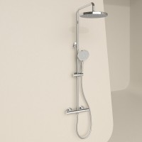 Душевая система Sancos Teo SC11001CH, термостатическая, хром