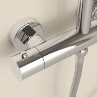 Душевая система Sancos Teo SC11001CH, термостатическая, хром