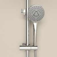 Душевая система Sancos Teo SC11002CH, термостатическая, хром