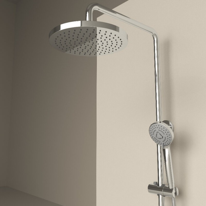 Душевая система Sancos Teo SC11002CH, термостатическая, хром