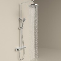 Душевая система Sancos Teo SC11002CH, термостатическая, хром