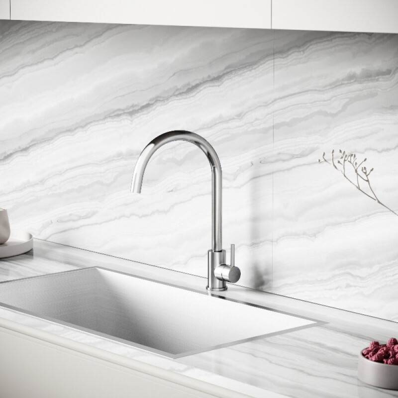 Смеситель для кухонной мойки Sancos Stainless SC12001SS, цвет нержавеющая сталь
