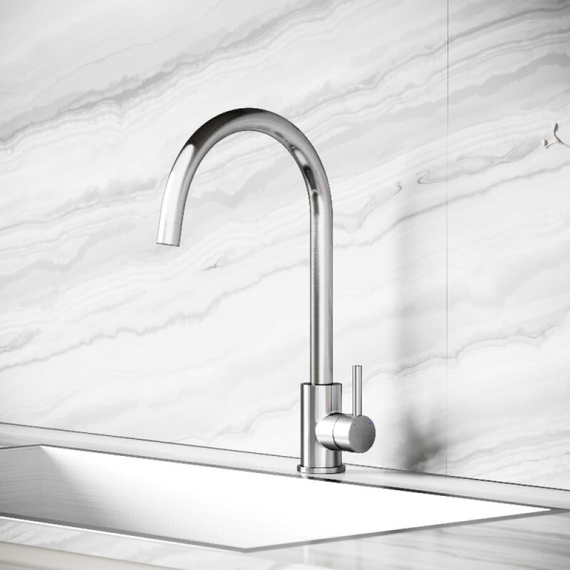 Смеситель для кухонной мойки Sancos Stainless SC12001SS, цвет нержавеющая сталь