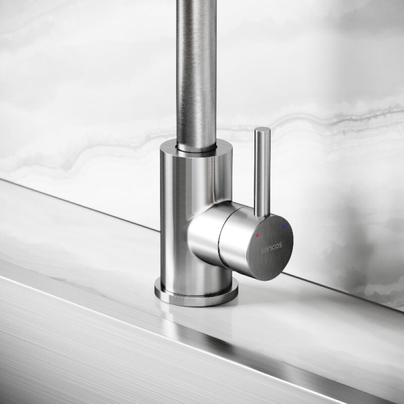 Смеситель для кухонной мойки Sancos Stainless SC12001SS, цвет нержавеющая сталь