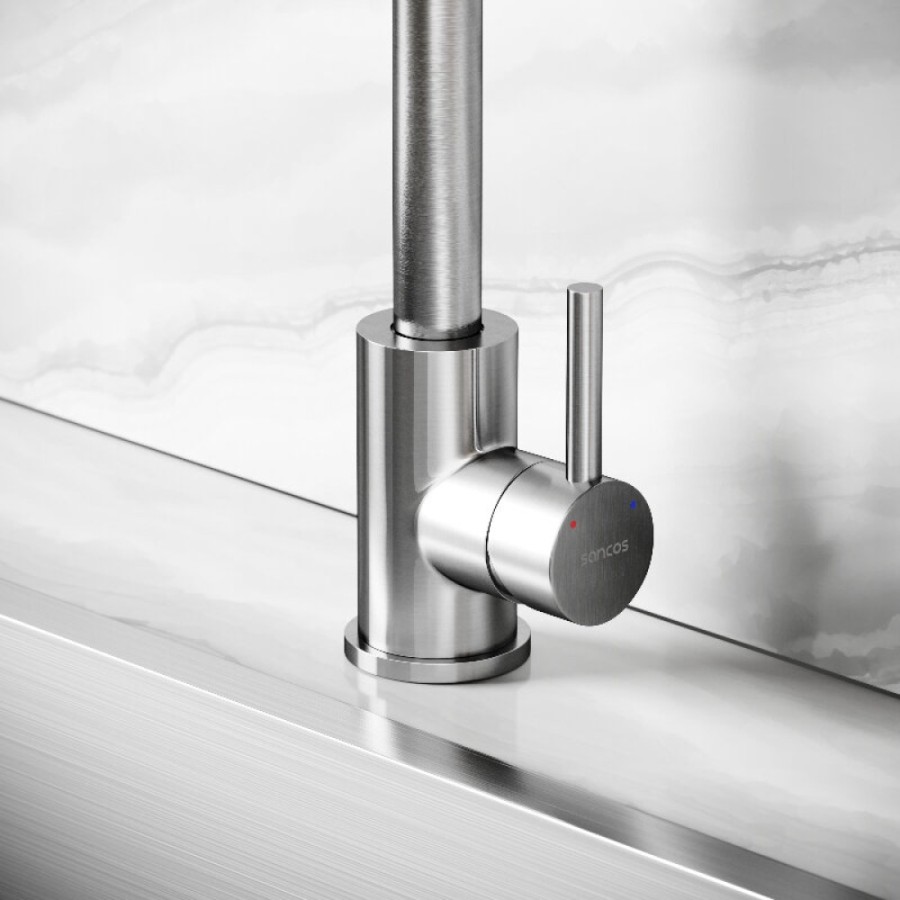 Смеситель для кухонной мойки Sancos Stainless SC12001SS, цвет нержавеющая сталь