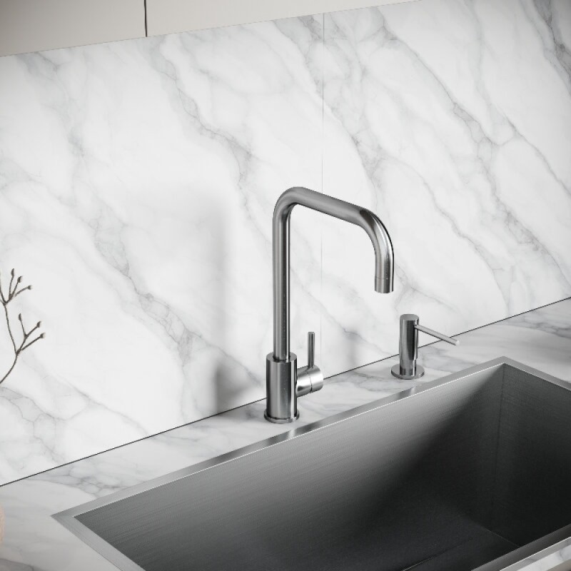 Смеситель для кухонной мойки Sancos Stainless SC12002SS, цвет нержавеющая сталь