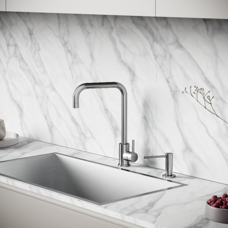 Смеситель для кухонной мойки Sancos Stainless SC12002SS, цвет нержавеющая сталь