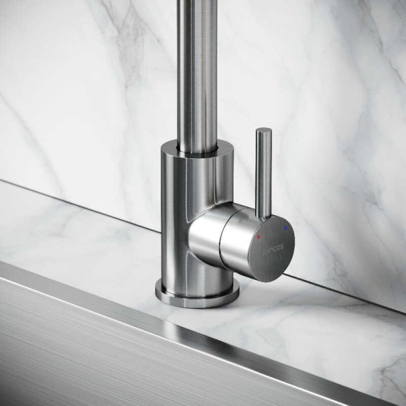 Смеситель для кухонной мойки Sancos Stainless SC12002SS, цвет нержавеющая сталь