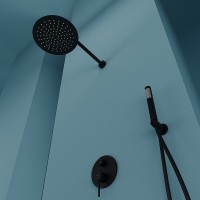 Душевая система Sancos Select SC3003MB, цвет черный матовый