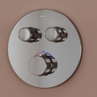 Душевая система Sancos Link SC3005CH, термостатическая, цвет хром