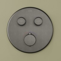 Душевая система Sancos Space SC3006GMG, термостатическая, воронёная сталь, gunmetal
