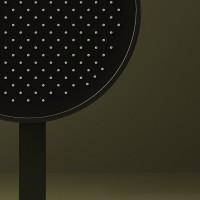 Душевая система Sancos Space SC3006GMG, термостатическая, воронёная сталь, gunmetal