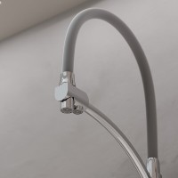 Смеситель для кухонной мойки Sancos Eri SC4001CH, с подключением к фильтру, с гибким изливом, цвет хром