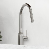 Смеситель для кухонной мойки Sancos Grand SC4002BNG, с выдвижным изливом, цвет нержавеющая сталь