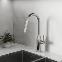 Смеситель для кухонной мойки Sancos Grand SC4002BNG, с выдвижным изливом, цвет нержавеющая сталь