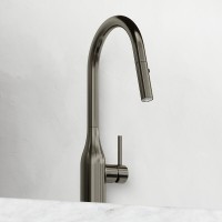 Смеситель для кухонной мойки Sancos Grand SC4002GG, с выдвижным изливом, воронёная сталь, gunmetal