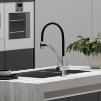 Смеситель для кухонной мойки Sancos Dora SC4003CH, с подключением к фильтру, с гибким изливом, цвет хром